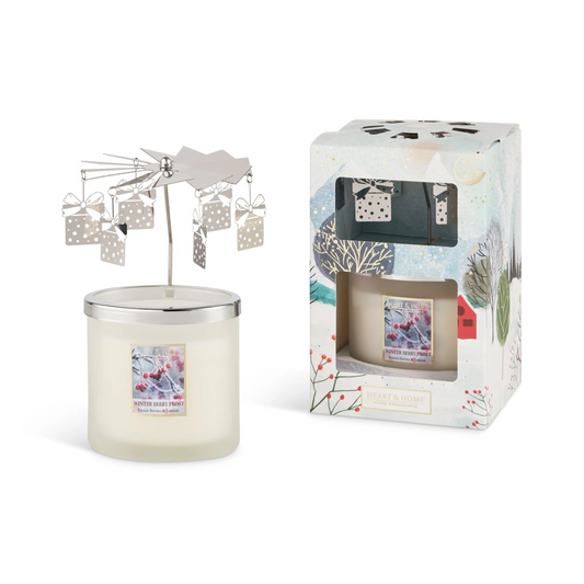 Heart & Home Gift Set - Twin Wick Candle & Carousel