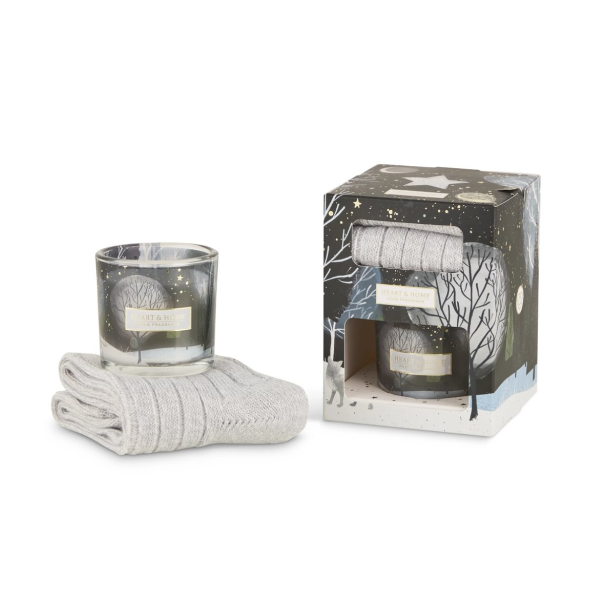 Heart & Home Gift Set - Candle & Socks