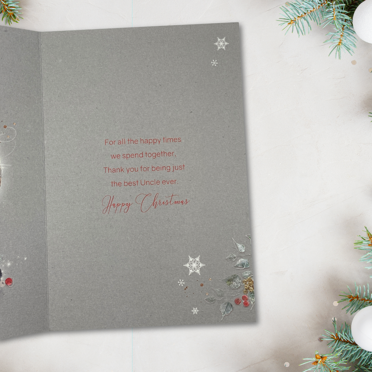 Uncle Christmas Card - Grayson Red Wine & Gifts