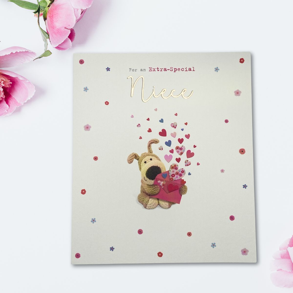 Niece Birthday Card - Boofle Bear & Envelope