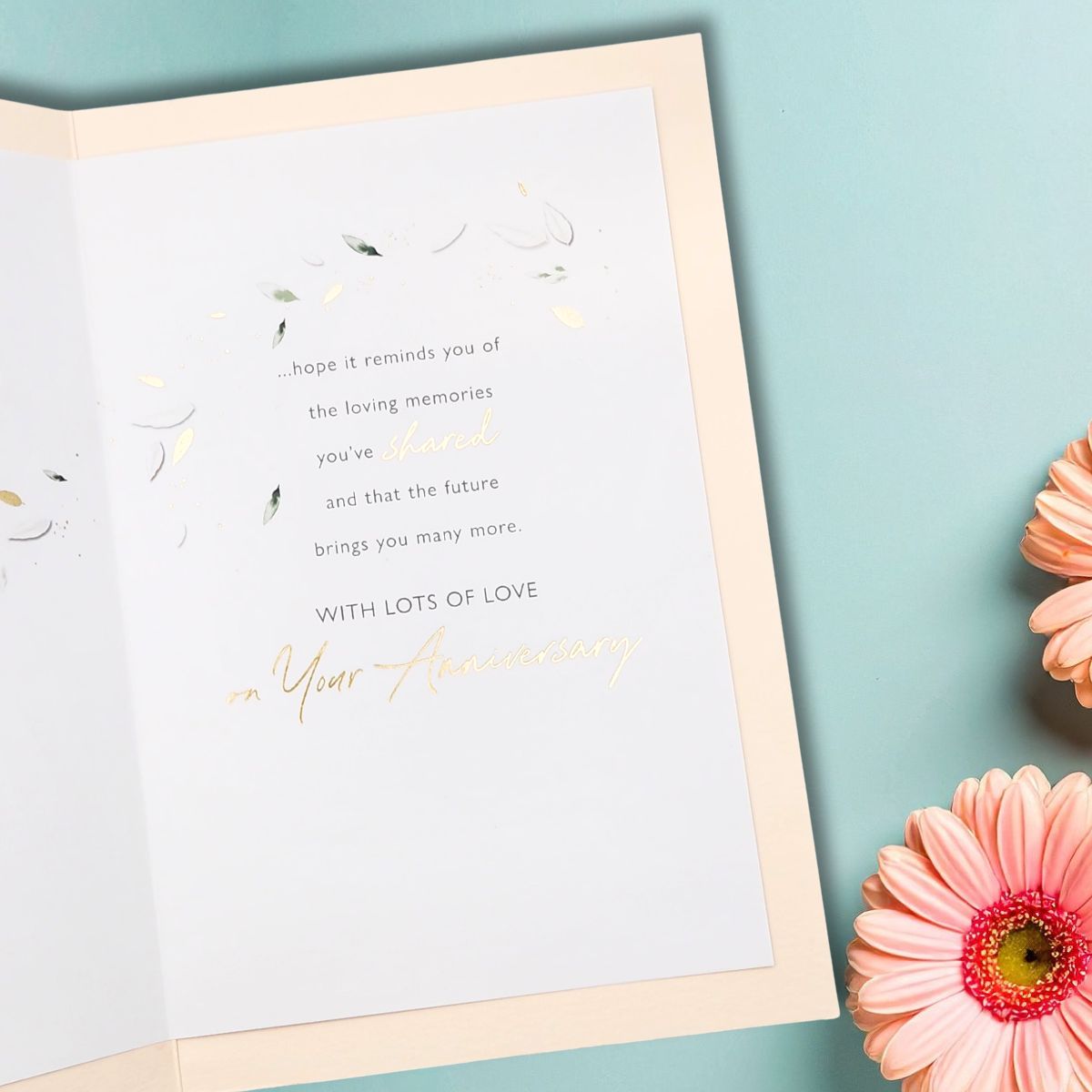 Daughter & Son-In-Law Wedding Anniversary Card - Decoupage Floral Hearts
