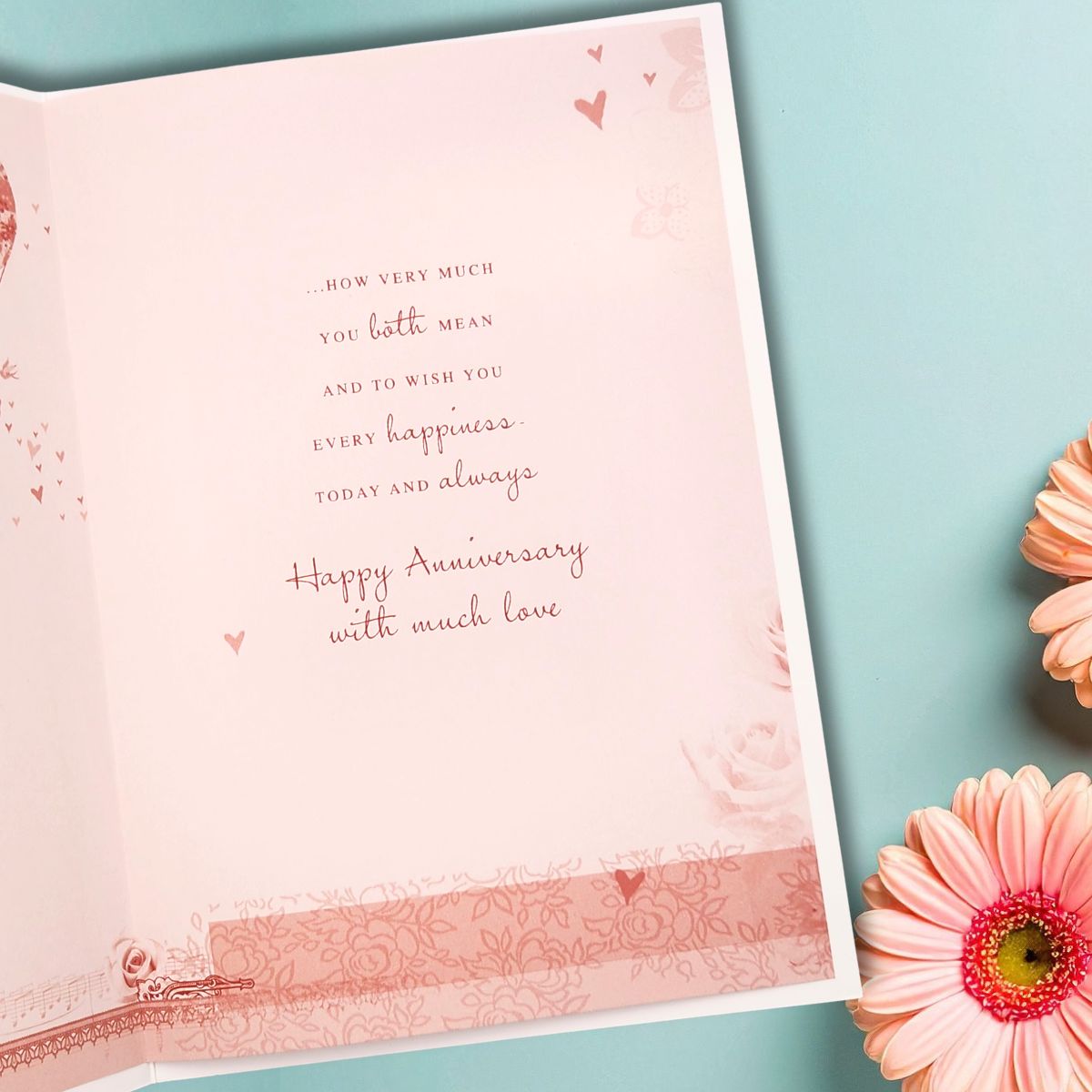 Son & Daughter-In-Law Wedding Anniversary Card - Hot Air Balloon