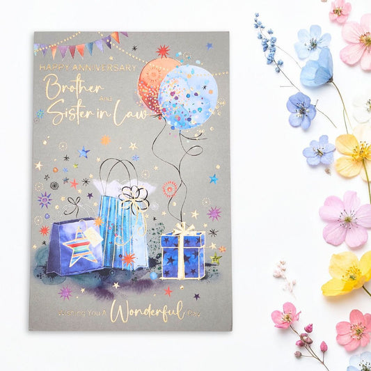 Brother & Sister-In-Law Wedding Anniversary Card - Grayson Gift Bags