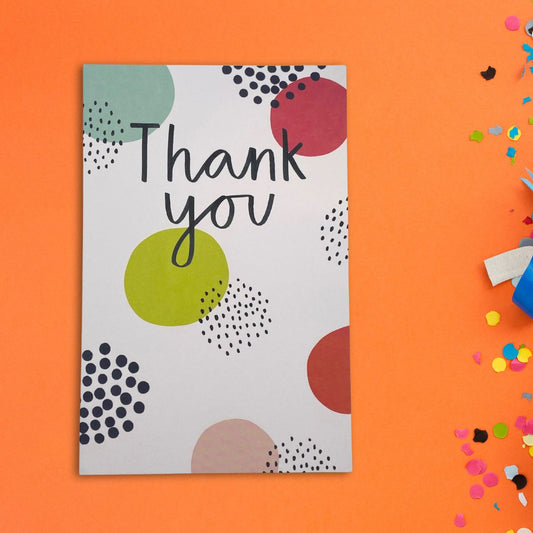 Thank You Card - Spots