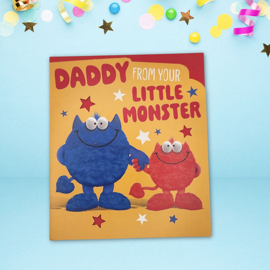 Daddy Birthday Card - Little Monster