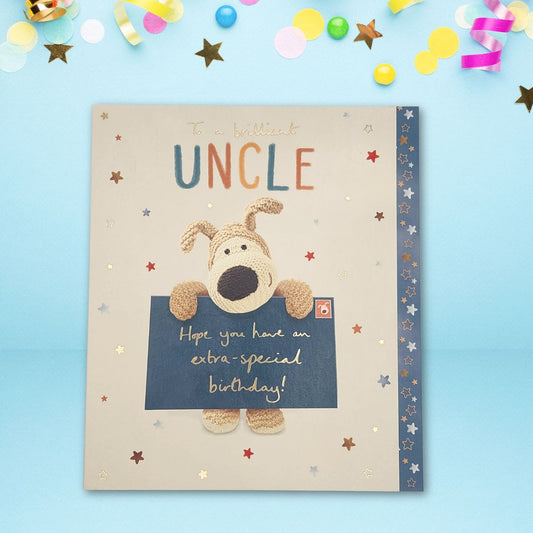 Uncle Birthday Card - Boofle Bear