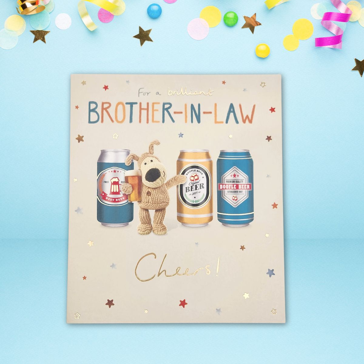 Brother-In-Law Birthday Card - Boofle Bear