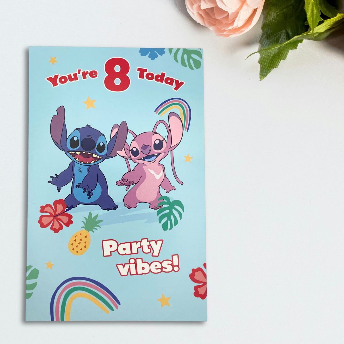 8th Birthday Card - Disney Lilo & Stitch