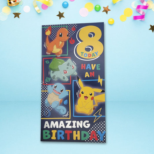 8th Birthday Card - Pokemon