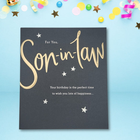 Son-In-Law Birthday Card - Loop The Loop