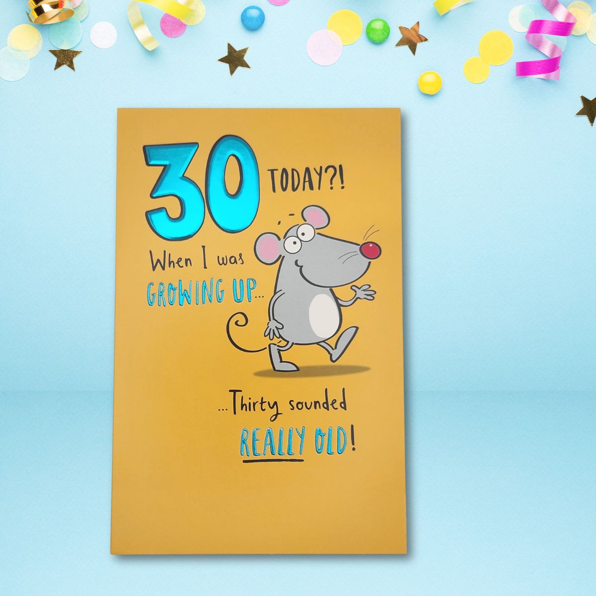 30th Birthday Card - Crackers Really Old!