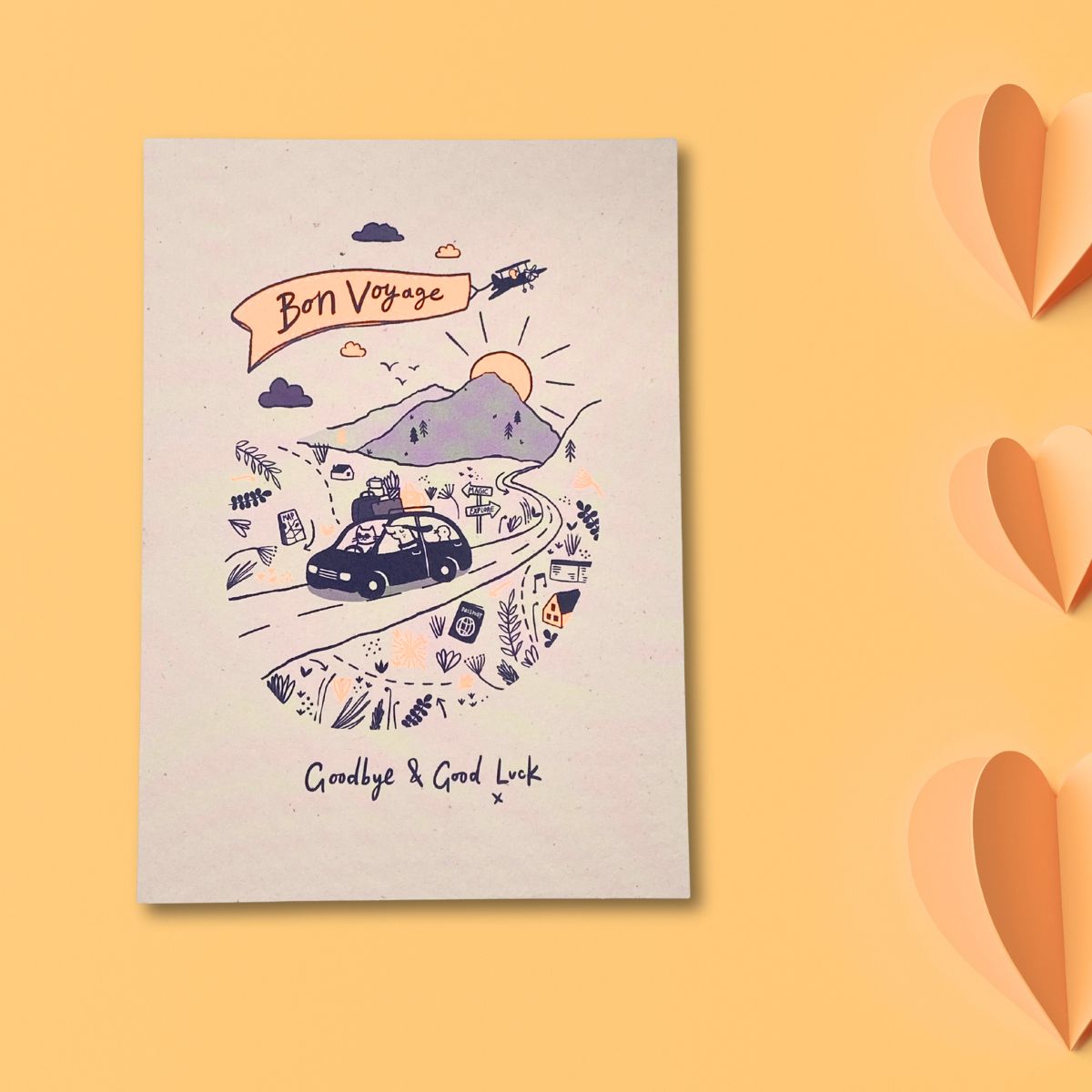 Goodbye Card - Goodbye & Good Luck