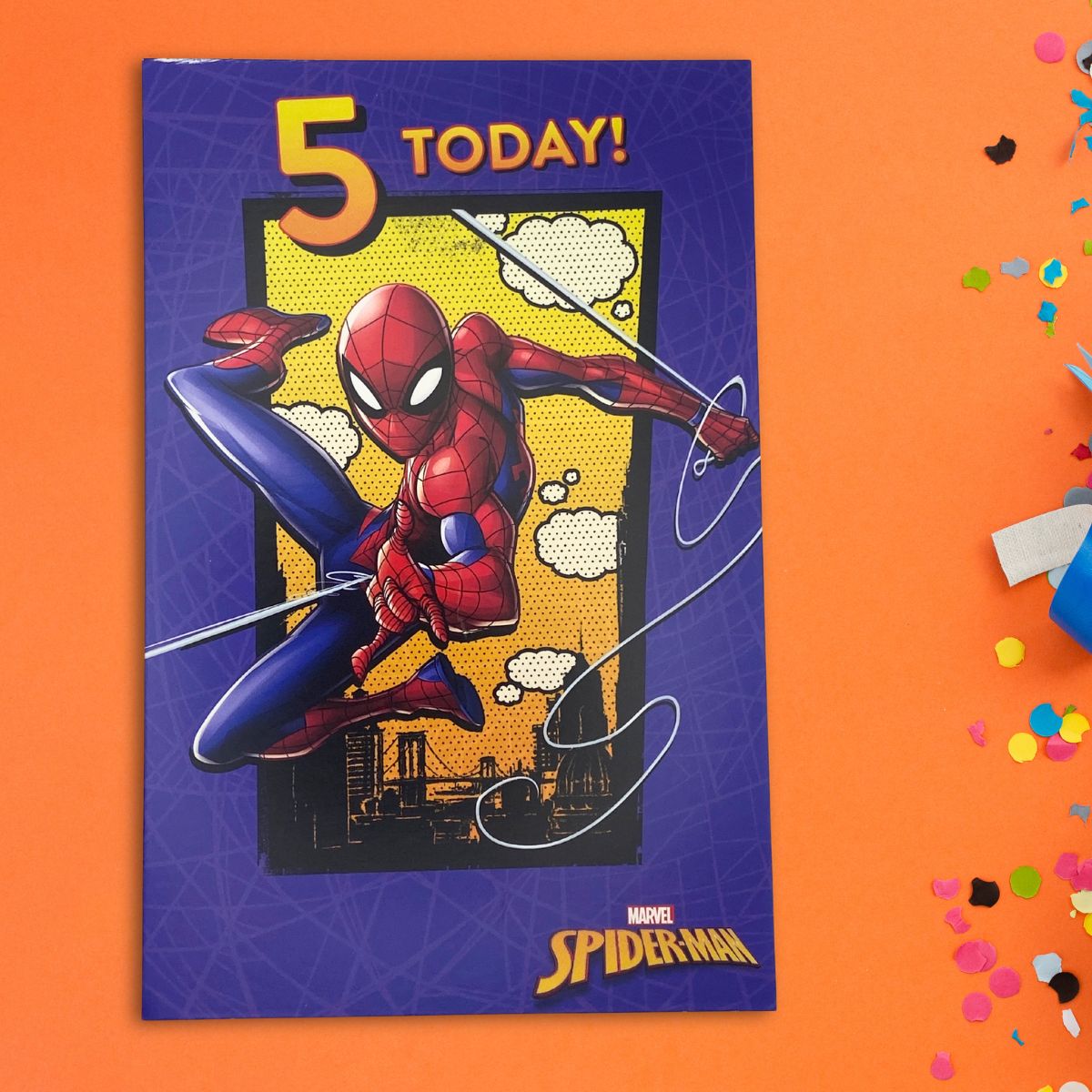5th Birthday Card - Marvel Spiderman