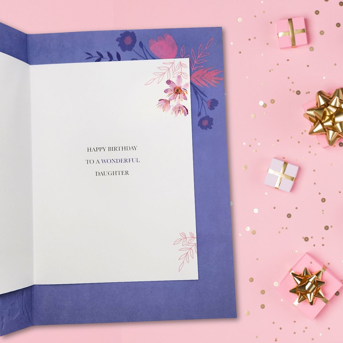 Daughter Birthday Card - Large Couldn't Be More Proud