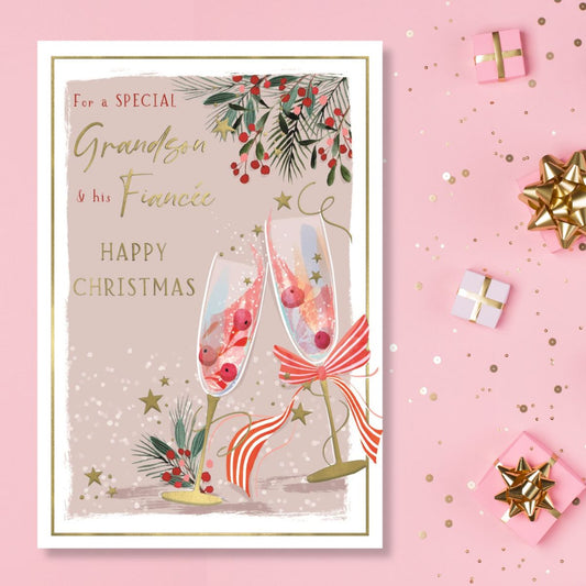 Grandson & Fiancée Christmas Card - Skylight Flutes
