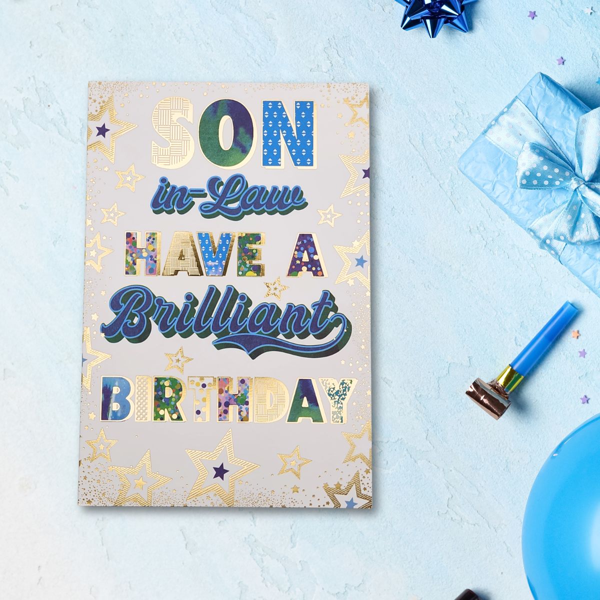 Son In Law Birthday Card - Party Text