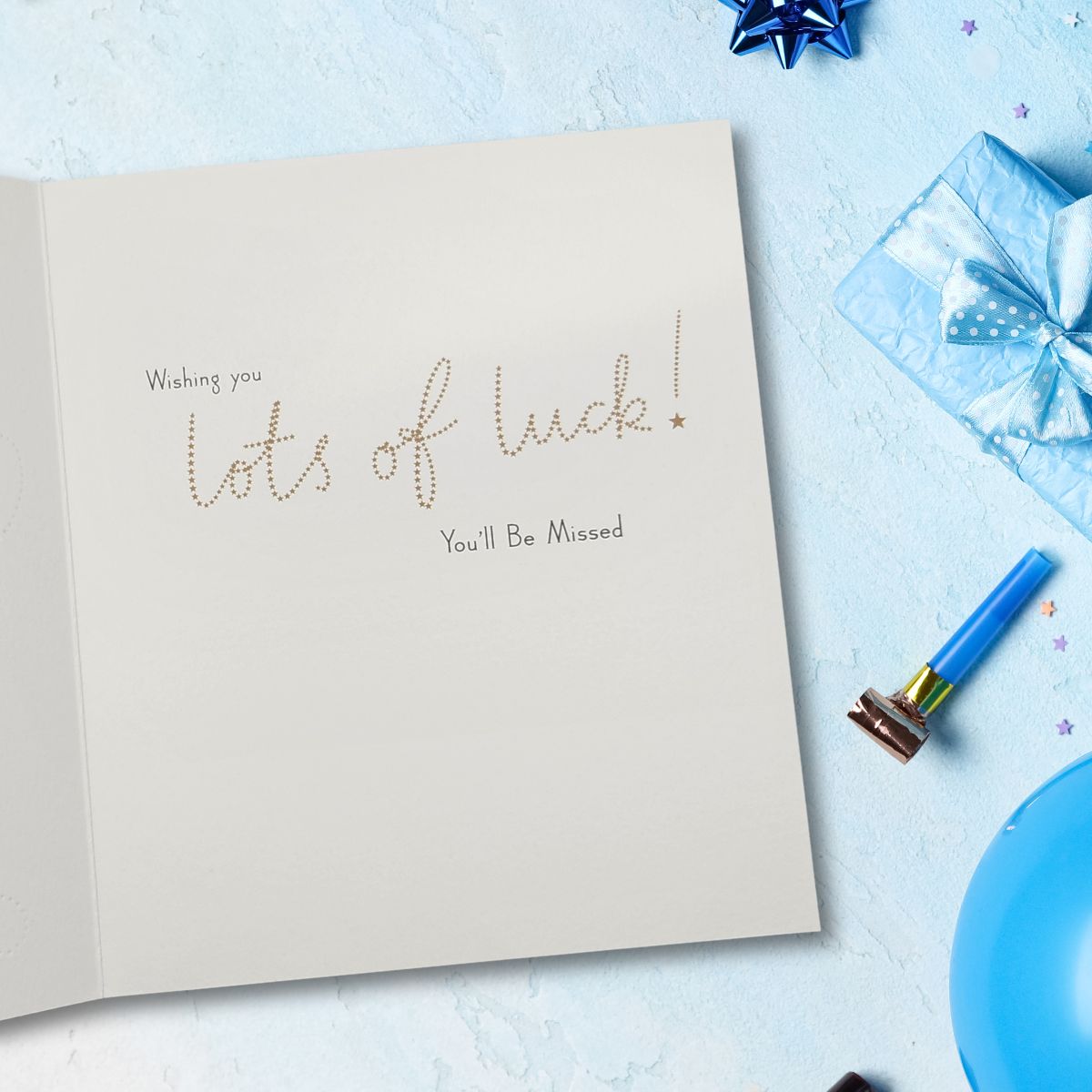 Sorry You're Leaving Card - Gold Loop The Loop