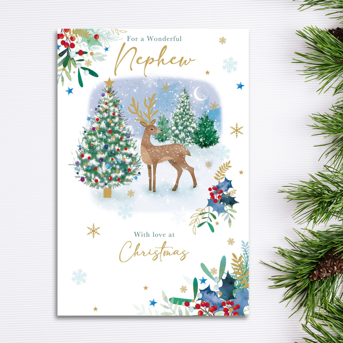 Nephew Christmas Card - Grass Roots
