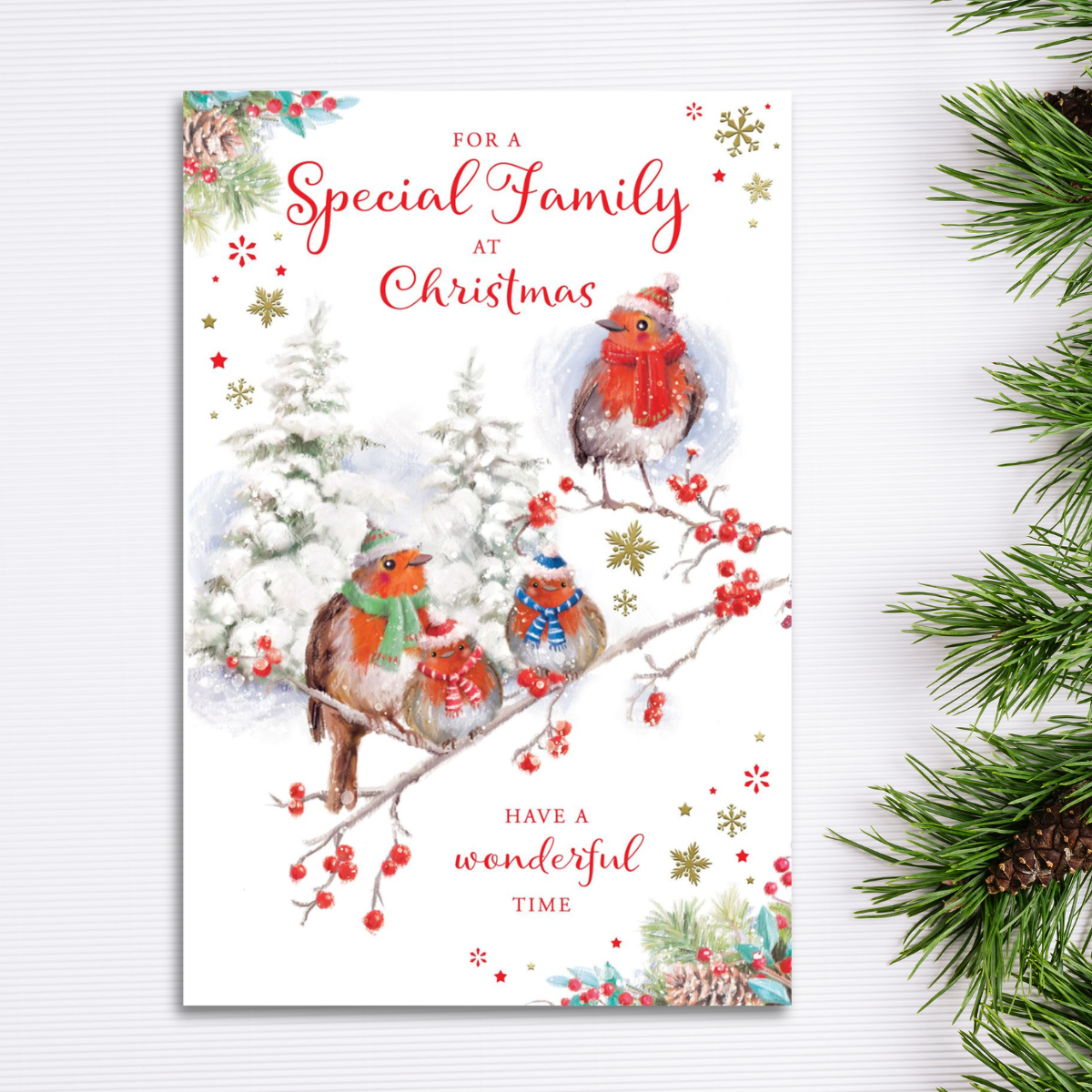 To All The Family Christmas Card - Grass Roots