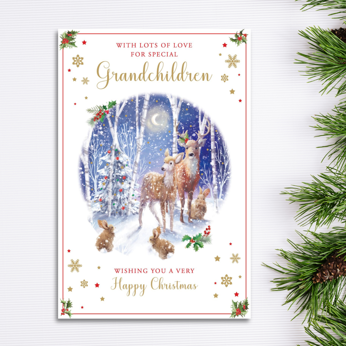 Grandchildren Christmas Card - Grass Roots
