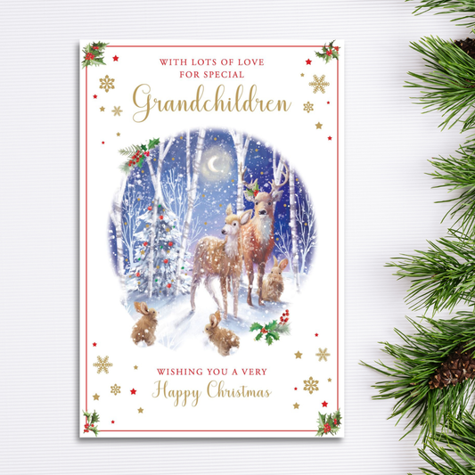 Grandchildren Christmas Card - Grass Roots