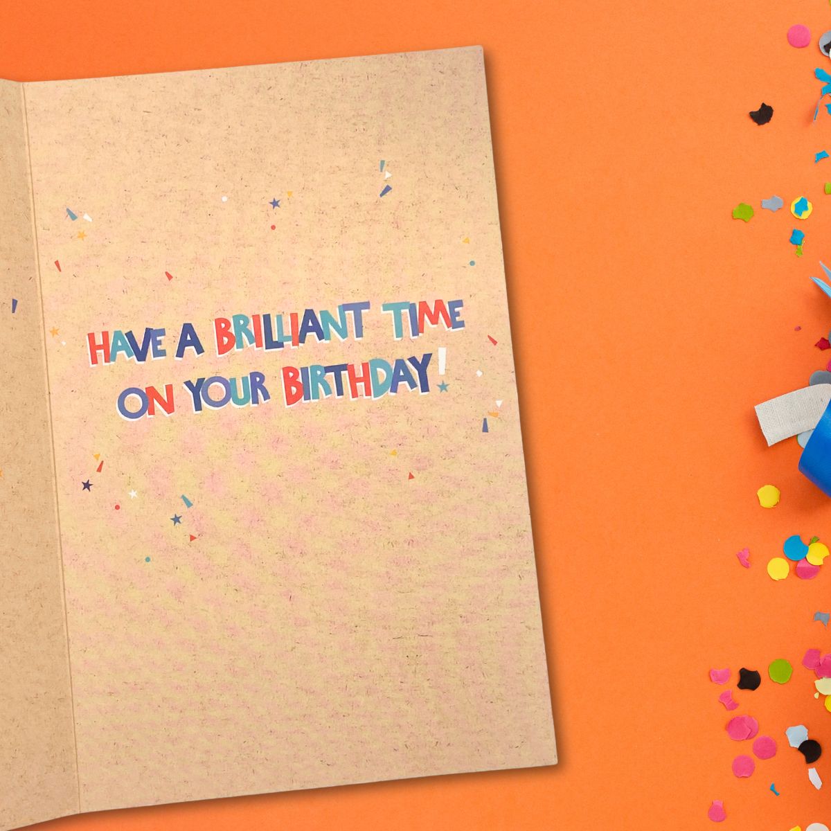 Brother Birthday Card - Kraft Text