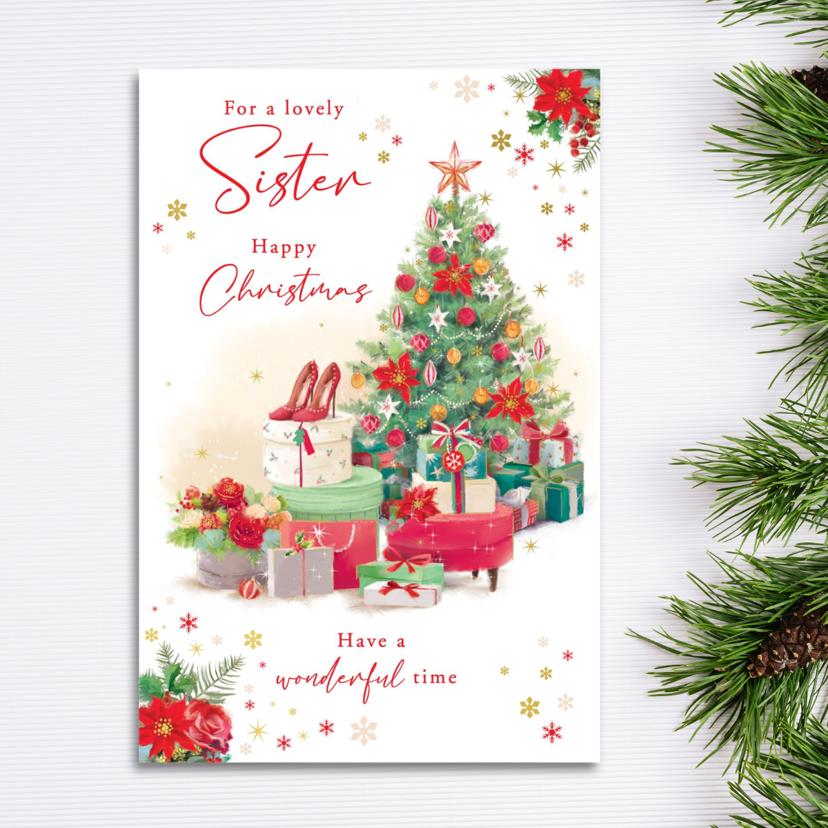 Sister Christmas Card - Grass Roots