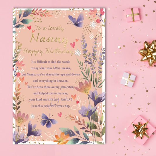 Nanny Birthday Card - Most Especially For You