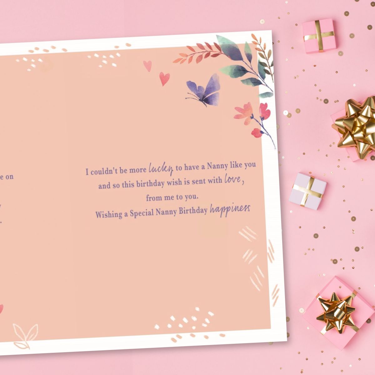 Nanny Birthday Card - Most Especially For You