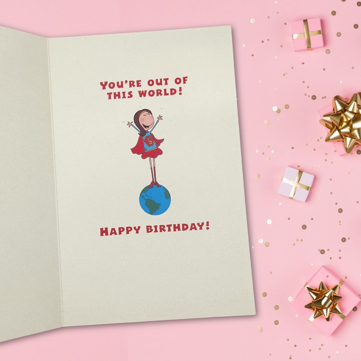 Auntie Birthday Card - Giggles Super Auntie