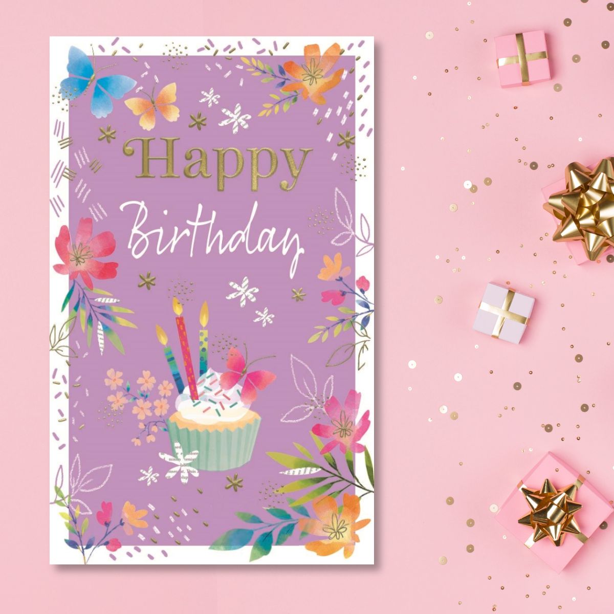 Enchanted Birthday Card - Birthday Cupcake