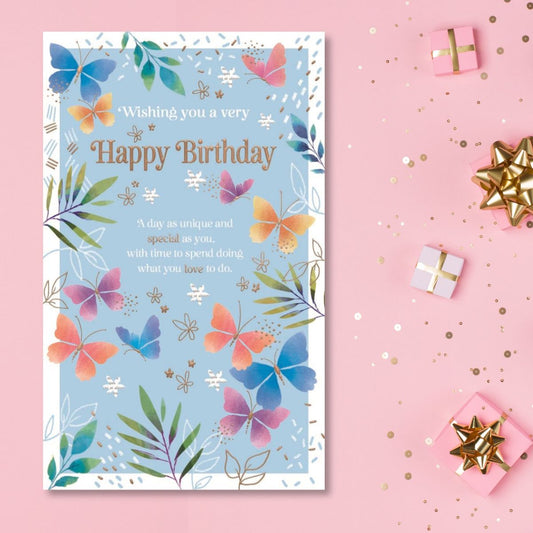 Enchanted Birthday Card - Birthday Butterflies