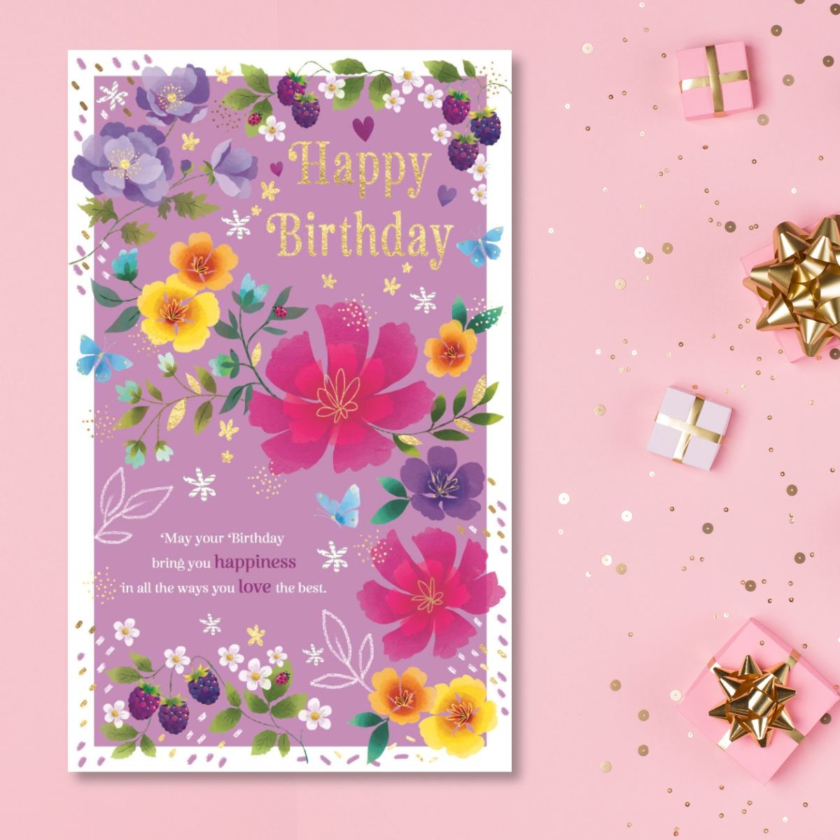 Enchanted Birthday Card - Happiness & Love