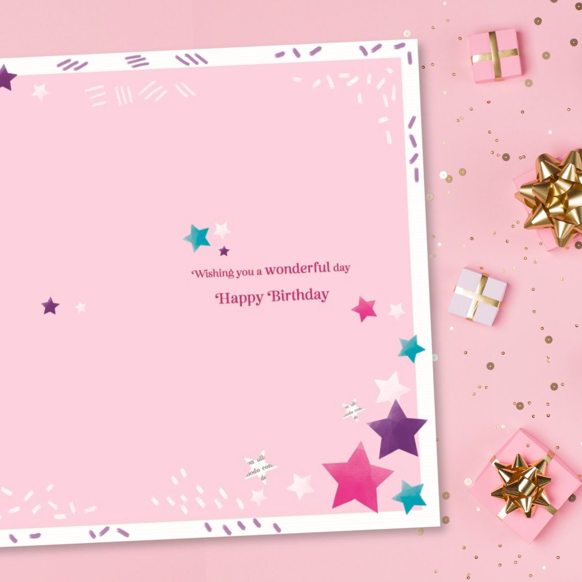Enchanted Birthday Card - Stars & Bunting