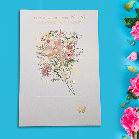 Mum Mother's Day Large Card - Flower Press