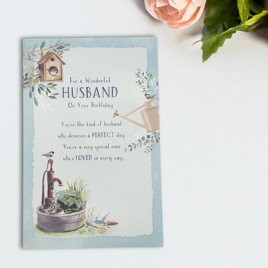 Husband Birthday Card - Deserve A Perfect Day