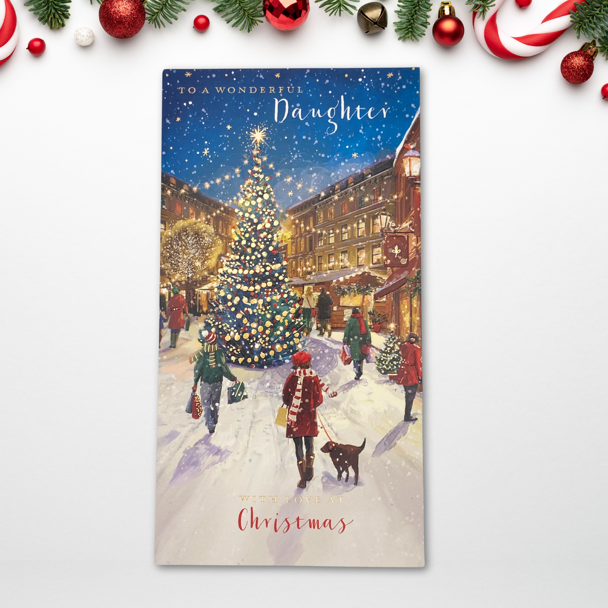 Daughter Christmas Card - Christmas Shopping