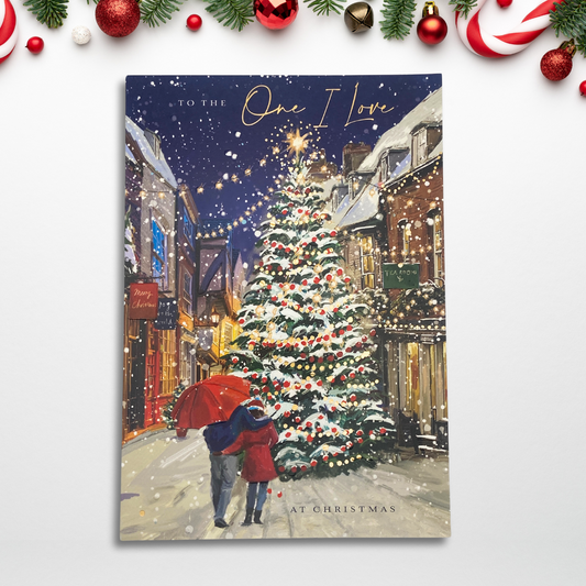 One I Love Christmas Card - Around The Tree