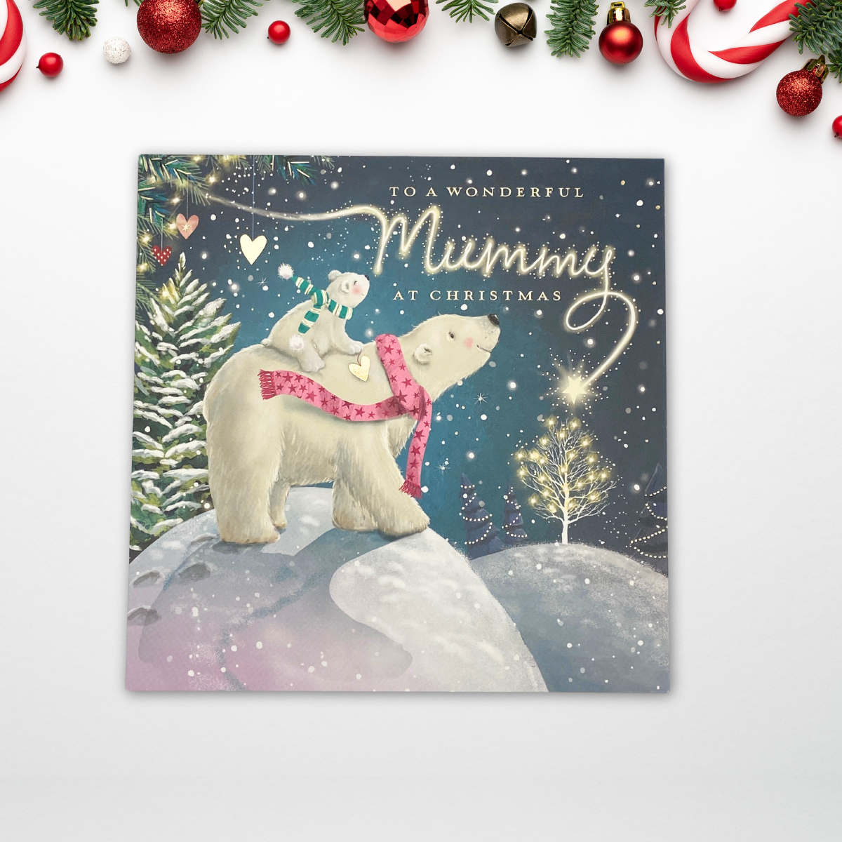 Mummy Christmas Card - Polar Bears