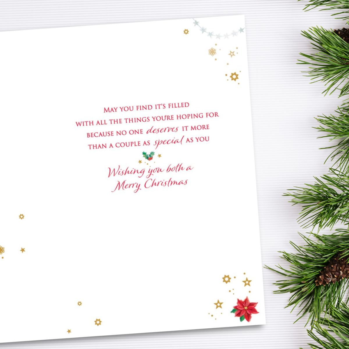 Dad & Partner Christmas Card - Grass Roots