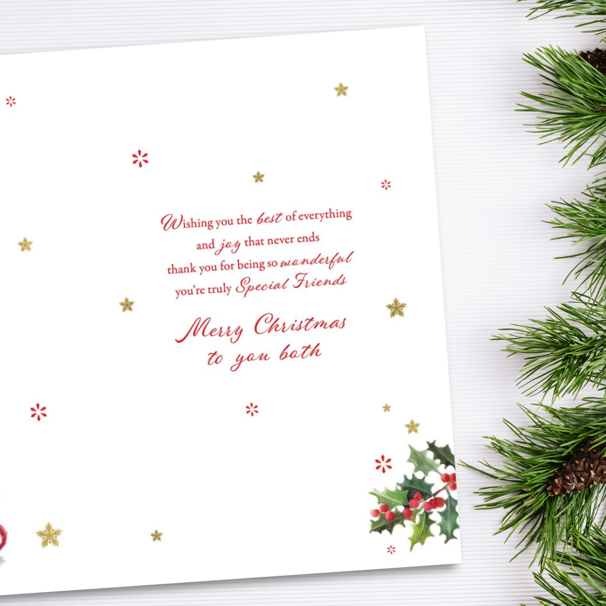 Friends Christmas Card - Grass Roots