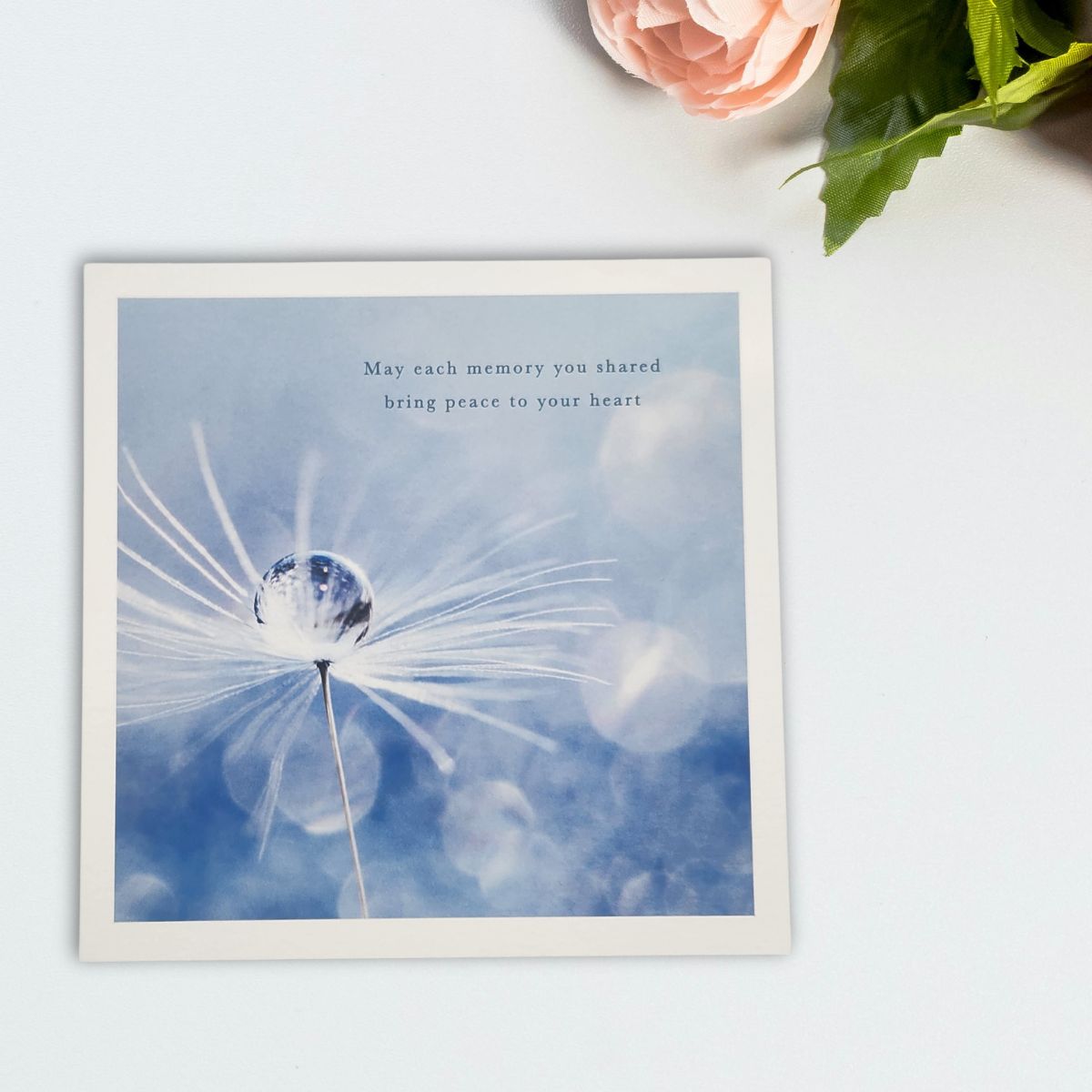 Sympathy Card - Photographic Flower