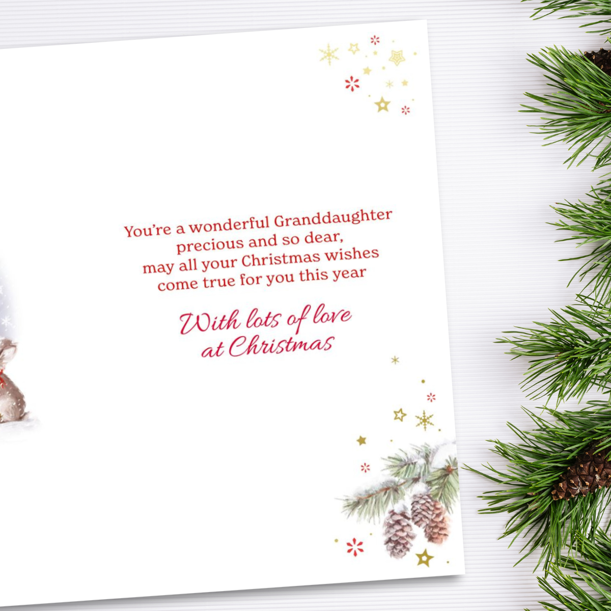 Granddaughter Christmas Card - Grass Roots