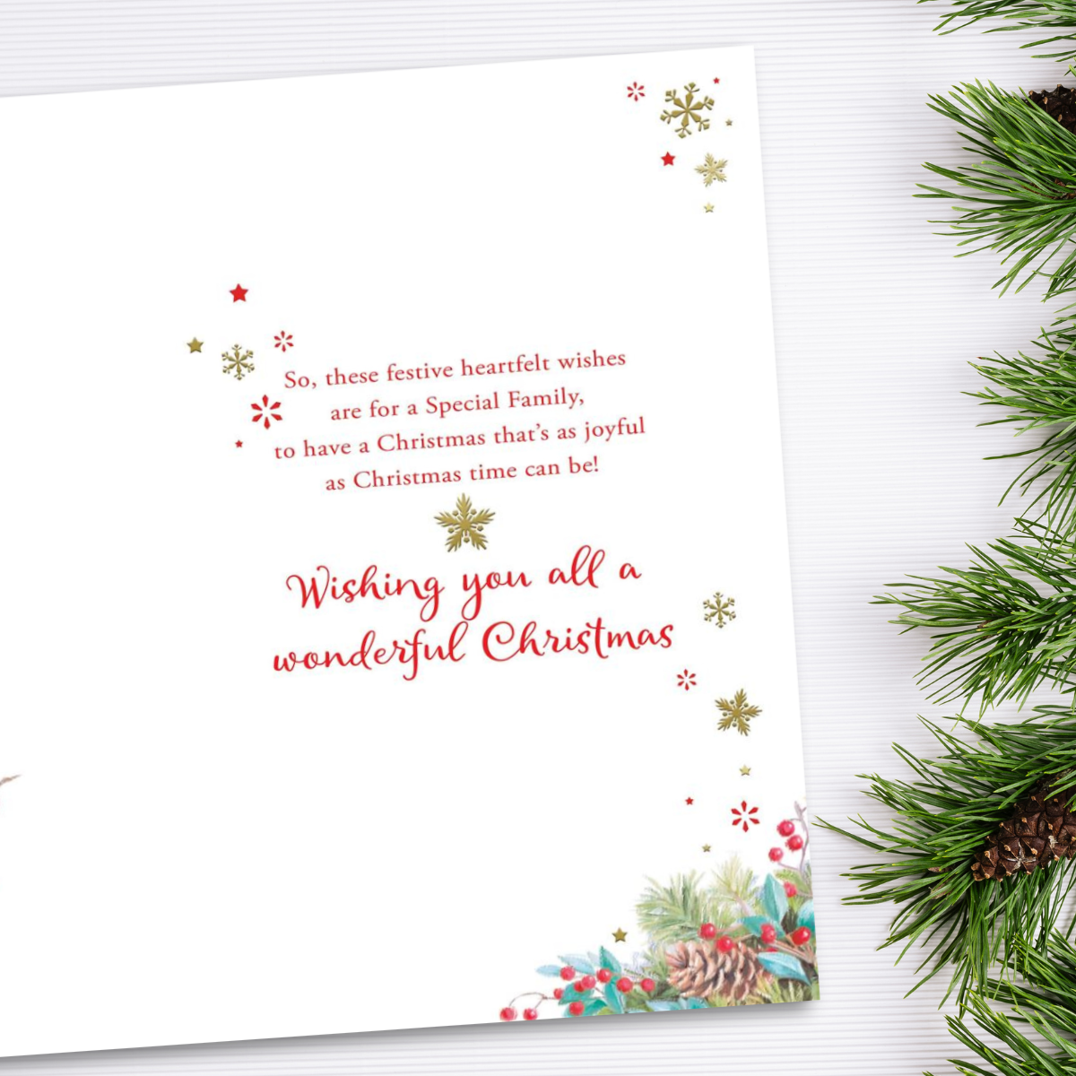 To All The Family Christmas Card - Grass Roots