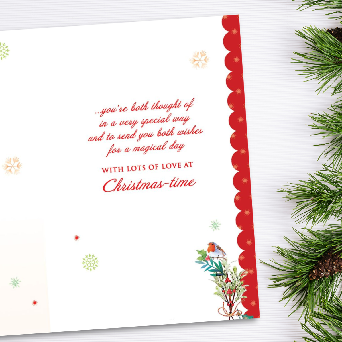Son & Daughter-In-Law Christmas Card - Grass Roots