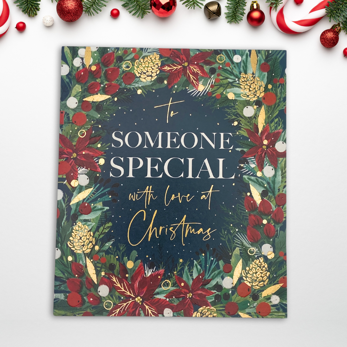 Someone Special Christmas Card - Festive Foliage