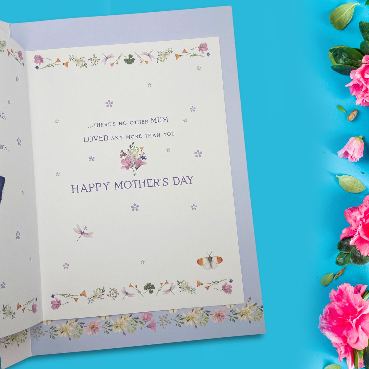 Mum Mother's Day Large Card - Butterfly Floral