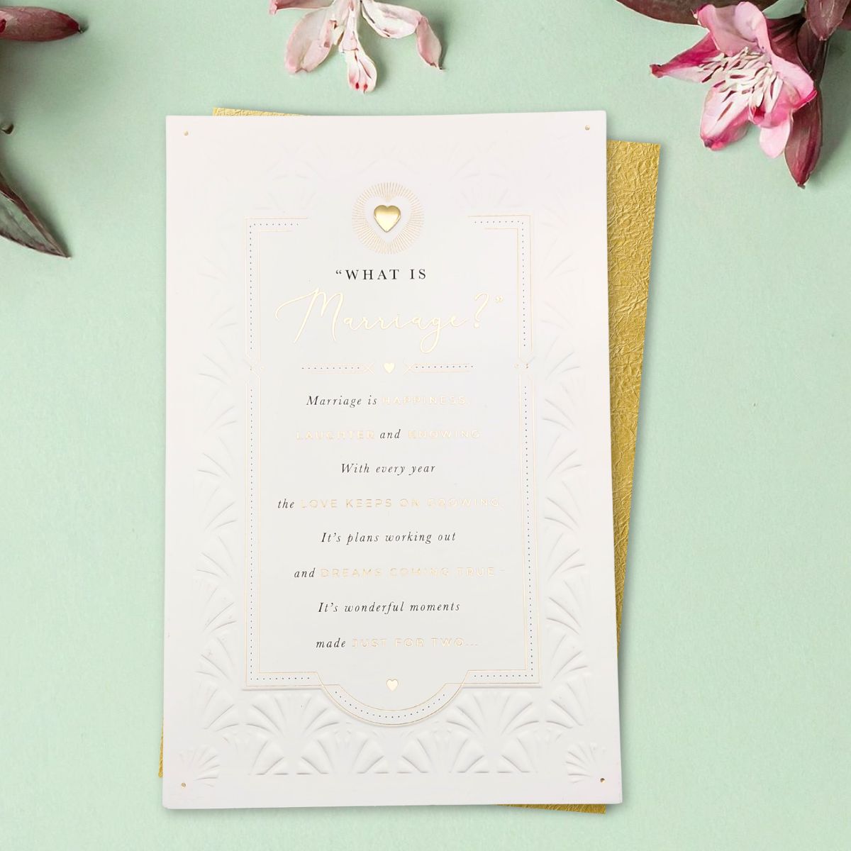 Wedding Day Large Card - What Is A Marriage?