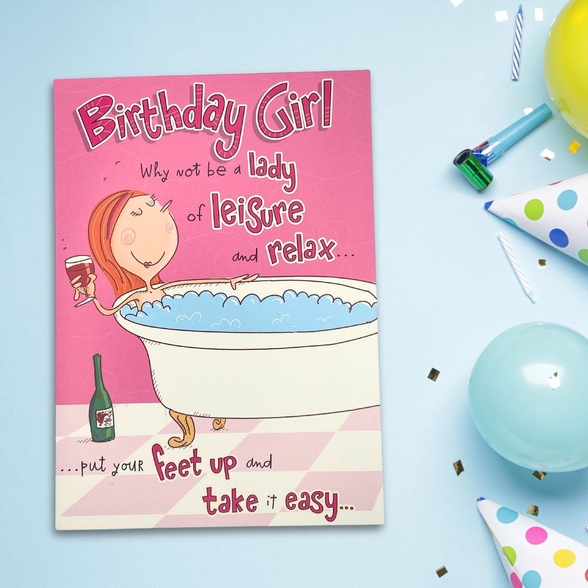 Funny Birthday Card - Giggles Birthday Girl