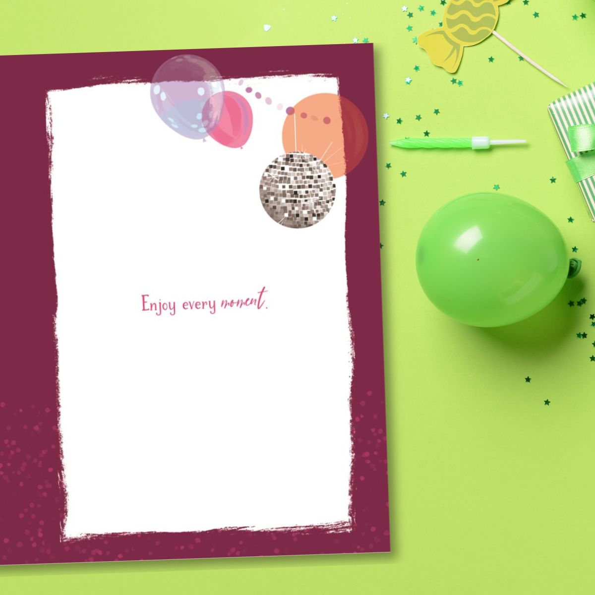 Prom Card - 2026 Pink Balloons